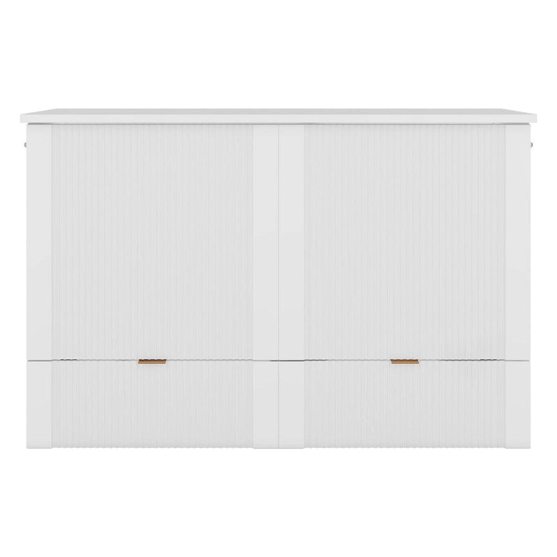 Full Size Murphy Bed Wall Bed with drawer and a set of Sockets & USB Ports
