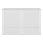 Full Size Murphy Bed Wall Bed with drawer and a set of Sockets & USB Ports