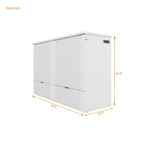 Full Size Murphy Bed Wall Bed with drawer and a set of Sockets & USB Ports