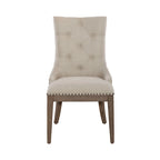 Dusty Taupe Pedestal Table Set with Dining Chairs Options