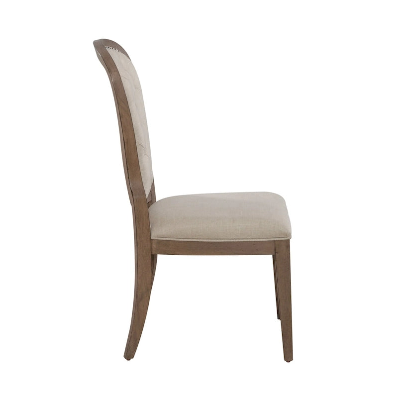 Dusty Taupe Pedestal Table Set with Dining Chairs Options