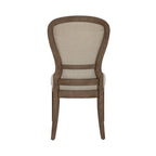 Dusty Taupe Pedestal Table Set with Dining Chairs Options