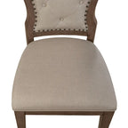 Dusty Taupe Pedestal Table Set with Dining Chairs Options